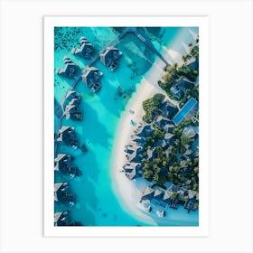 Aerial View Of A Resort Art Print