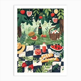 Picnic In The Park Art Print