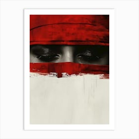 Woman In Red Art Print