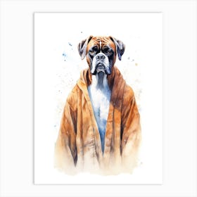 Boxer Dog As A Jedi 2 Art Print