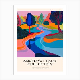 Abstract Park Collection Poster Kensington Gardens London 2 Art Print