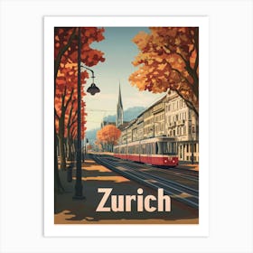 Aihrgdesign A Classic 1960s Travel Poster For Zurich Showcasi 83a18329 C649 4961 975d 80b14bcf05dc 1 Art Print