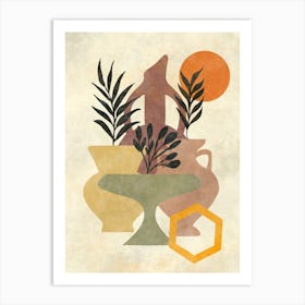 Vases And Plants 14 Art Print