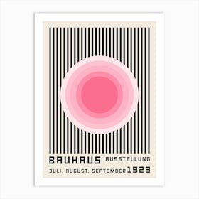 Pink Bauhaus Geometric Art Print