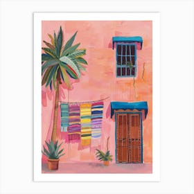 Pink House In Mexico 2 Art Print