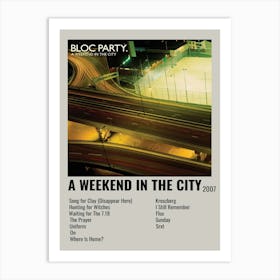 A Weekend In The City 2007 Poster Art Print