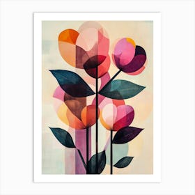 Abstract Flowers 13 Art Print