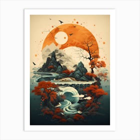 Asian Landscape 8 Art Print