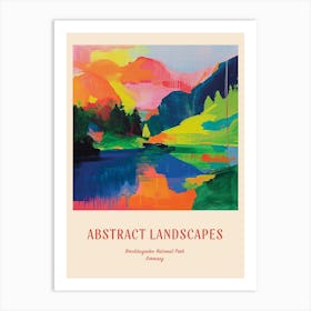 Colourful Abstract Berchtesgaden National Park Germany 6 Poster Art Print