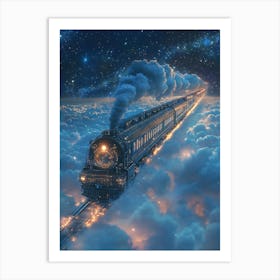 Train In The Clouds 1 Art Print