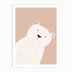 Polar Bear Kids Art Print