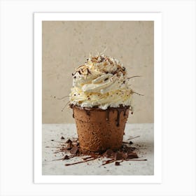 Chocolate Cupcake Art Print