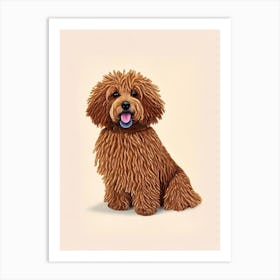 Puli Illustration Dog Art Print