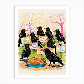 Crows 13 Art Print