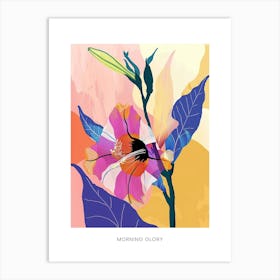 Colourful Flower Illustration Poster Morning Glory 4 Art Print