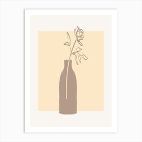 Rose In A Vase 2 Art Print