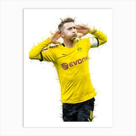 Marco Reus Watercolor 1 Art Print