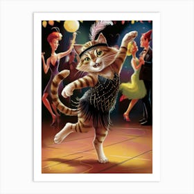 Cat Dancer Art Print