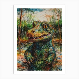 Alligator 2 Art Print