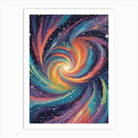 Galaxy Swirl Art Print