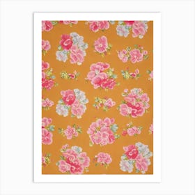 Sweet Pea Floral Print Retro Pattern 2 Flower Art Print