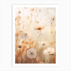 Boho Dried Flowers Cosmos 2 Art Print