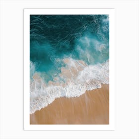 Aerial View Of A Beach 162 Art Print