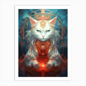 Cat Of The Gods Art Print