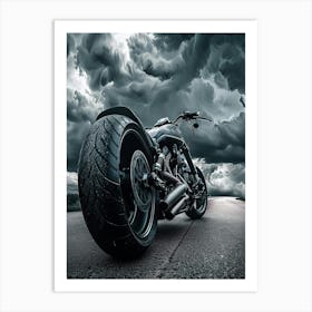 Motorcycle Hd Wallpaper Art Print