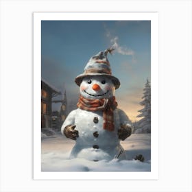 Snowman 3 Art Print