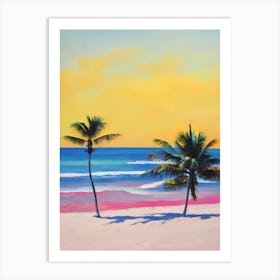 West End Bay, Anguilla Bright Abstract Art Print