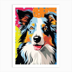 Pop Art Australian Shepherd 3 Art Print