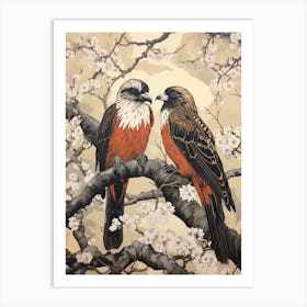 Art Nouveau Birds Poster Osprey 3 Art Print