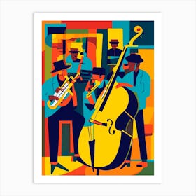 Jazz Musicians love Art Print
