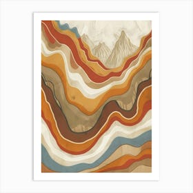 Mountain Range 8 Art Print