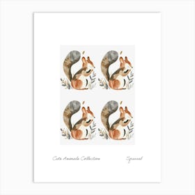 Cute Animals Collection Squirrel 4 Art Print