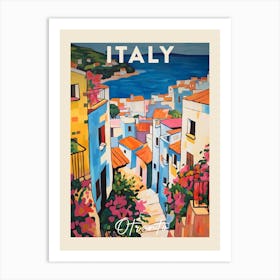 Otranto Italy 4 Fauvist Painting Travel Poster Art Print