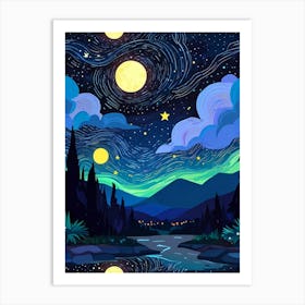 Night Sky 25 Art Print