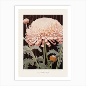 Flower Illustration Chrysanthemum 3 Poster Art Print