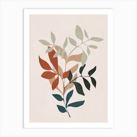 Soft Leaves Art Print