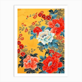 Great Japan Hokusai Japanese Floral 20 Art Print