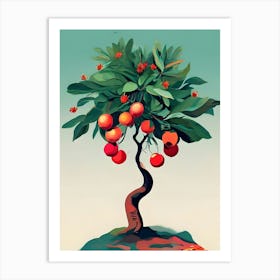 Pomegranate Tree Art Print