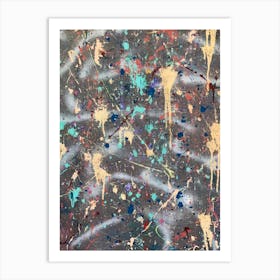 Splatter Painting Poster