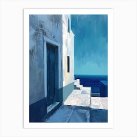 Blue Door, Greece Art Print