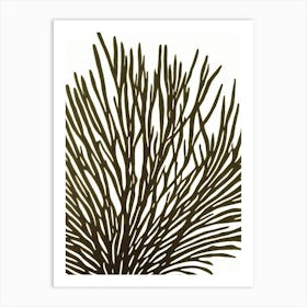 Acropora Yongei Iii Linocut Art Print