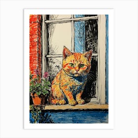 Orange Tabby Art Print