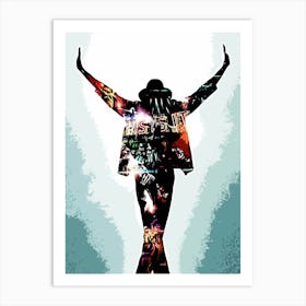 Michael Jackson king of pop music 33 Art Print