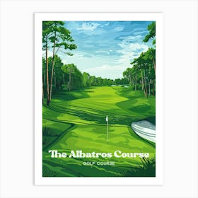 The Albatros Course France Travel Illustration Art Print