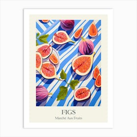 Marche Aux Fruits Figs Fruit Summer Illustration 2 Art Print