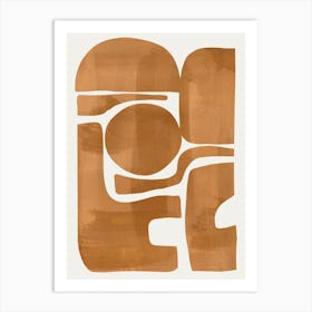 Modern Abstract Minimal Shapes 194 Art Print